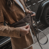 Chocolate | Bouclé Walking Bag