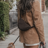 Chocolate | Bouclé Walking Bag
