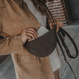 Chocolate | Bouclé Walking Bag
