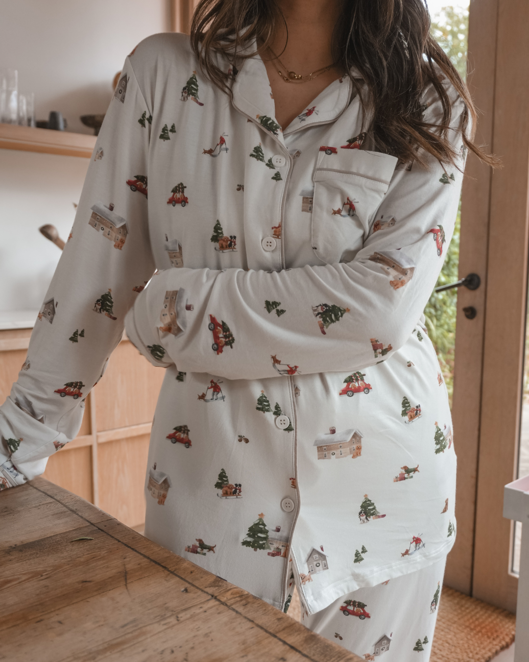 Alpine Village Matching Human Pyjama Set