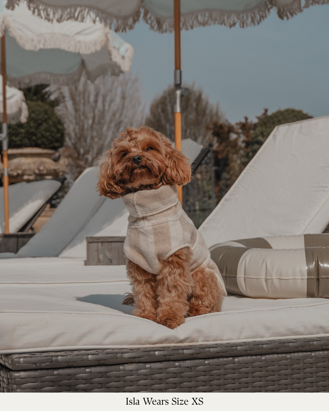 Hazelnut Stripe | The Cosy Cloak Drying Robe