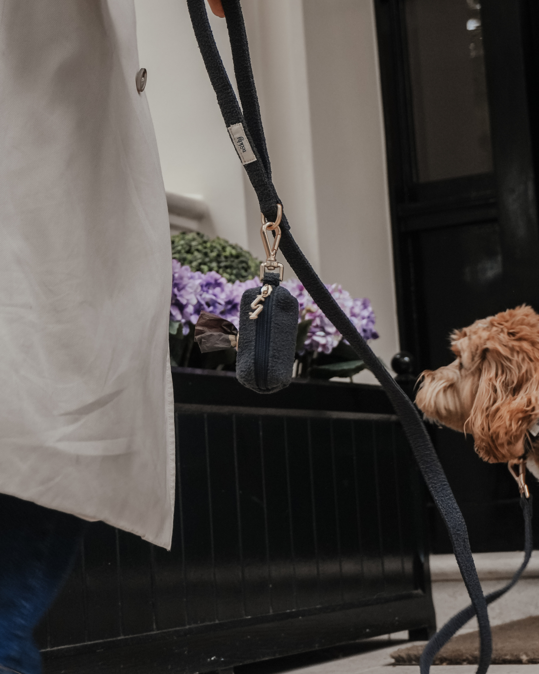 Midnight┃Bouclé Poop Bag Holder