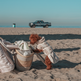 Hazelnut Stripe | The Cosy Cloak Drying Robe