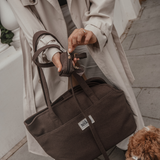 Chocolate┃Bouclé Poop Bag Holder