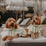 Matcha Stripe | The Cosy Cloak Drying Robe