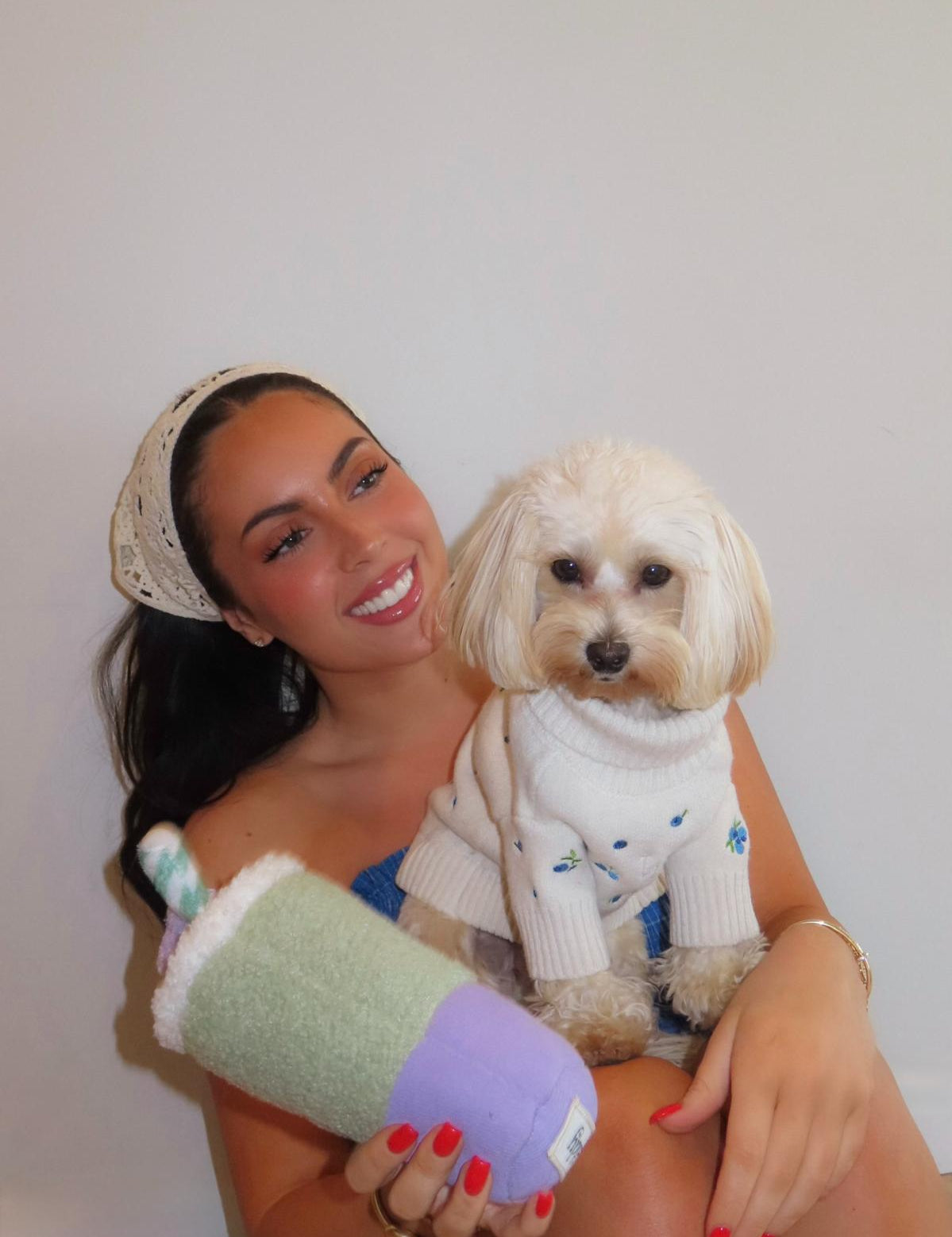 Cinzia x By Teddy | Blueberry Roll Neck Knit